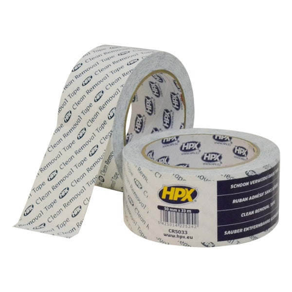 Ruban PVC amovible propre Hpx | 50 mm x 33 m - cr5033 - cr5033