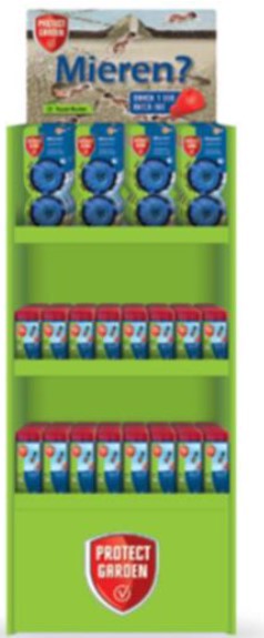 Présentoir de protection pour produits de jardin Présentoir combi fastion ko