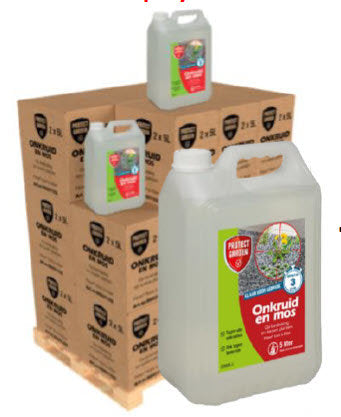 Protéger les produits de jardin présentoir flash mauvaises herbes prêtes à l'emploi 5l 48 pièces