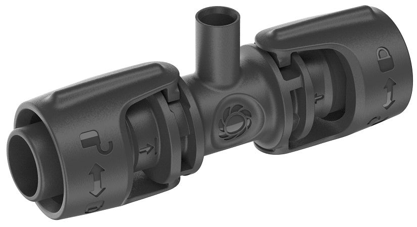 Pièce en T pour système micro-goutte Gardena pour raccordement d'arrosage (gris foncé)