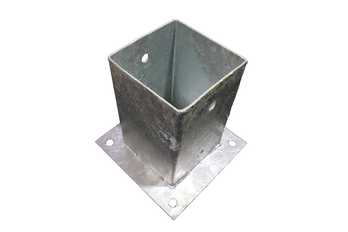 Support de poteau Waelbers sur plaque 91mm, galvanisé à chaud (fv) - 1 pièce(s) - 428323.99