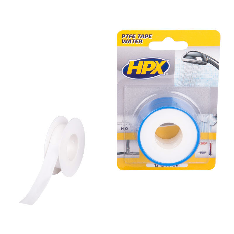 Hpx producten afdichtingstape water blister a 2 st wit 12mm x 12m