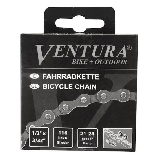 Chaîne Ventura 8 vitesses 1 2 x 3 32 116 maillons - avec maillon de fermeture
