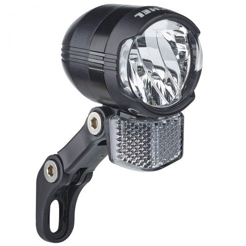 Phare avant LED b r dynamo moyeu brillant 80 lux + feu de position en boîte