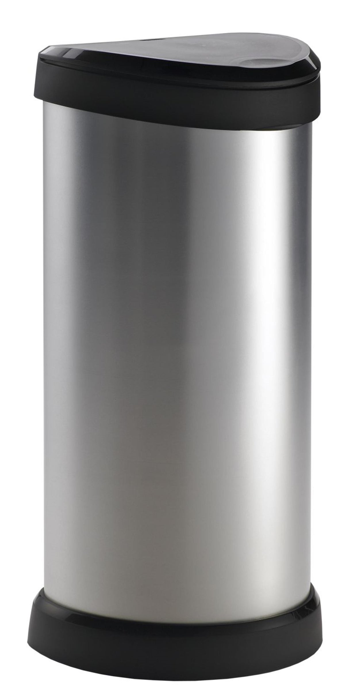 Curver pédale bin déco ovale 40 l argent couleur