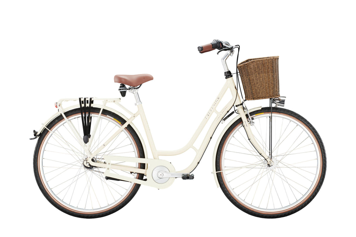 Vélo de ville Excelsior swan-retro alu (#1) vélo excels.swan-retro alu 28 45 7sp crème
