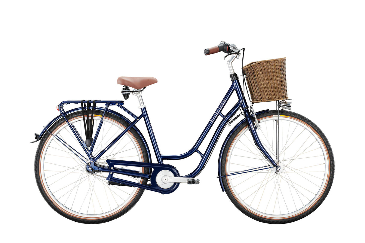 Vélo de ville Excelsior swan-retro alu fw (#1) vélo excels.swan-retro fw alu 28 53 7sp bleu foncé