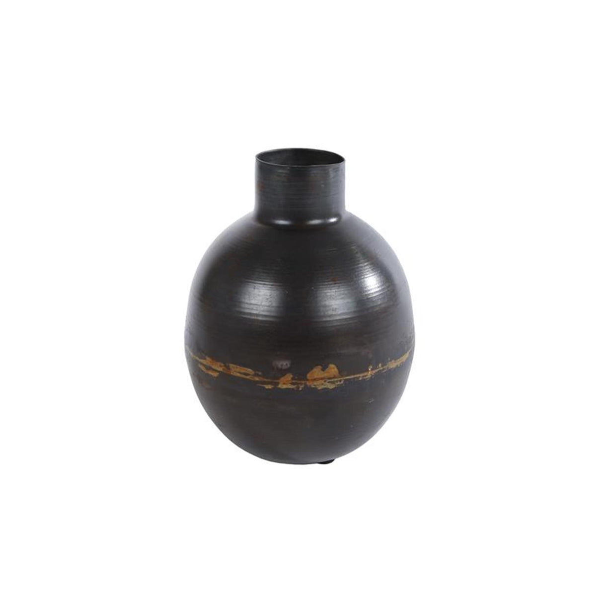 Vase caché métal marron 13 cm | 8 pièces