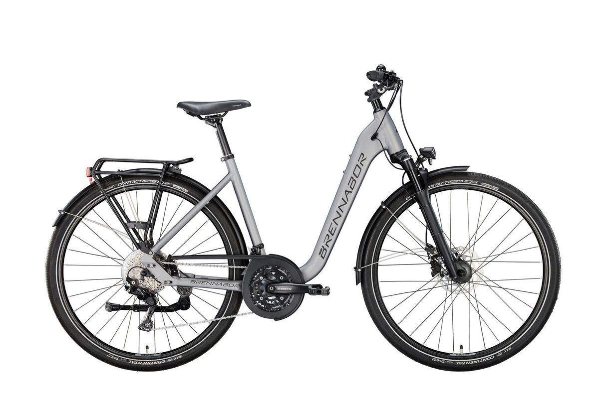 Vélo de randonnée Brennabor t-62 mod. 24 vélo trekking t-62 28 55 vague 30sp. gris noir