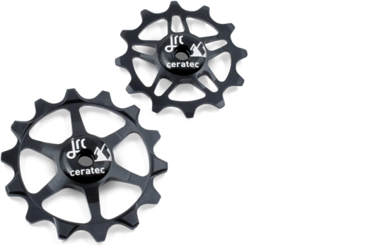 Jrc - jeu de roues de dérailleur céramique sram eagle xx1, x01, gx, nx, sx 12 14t noir