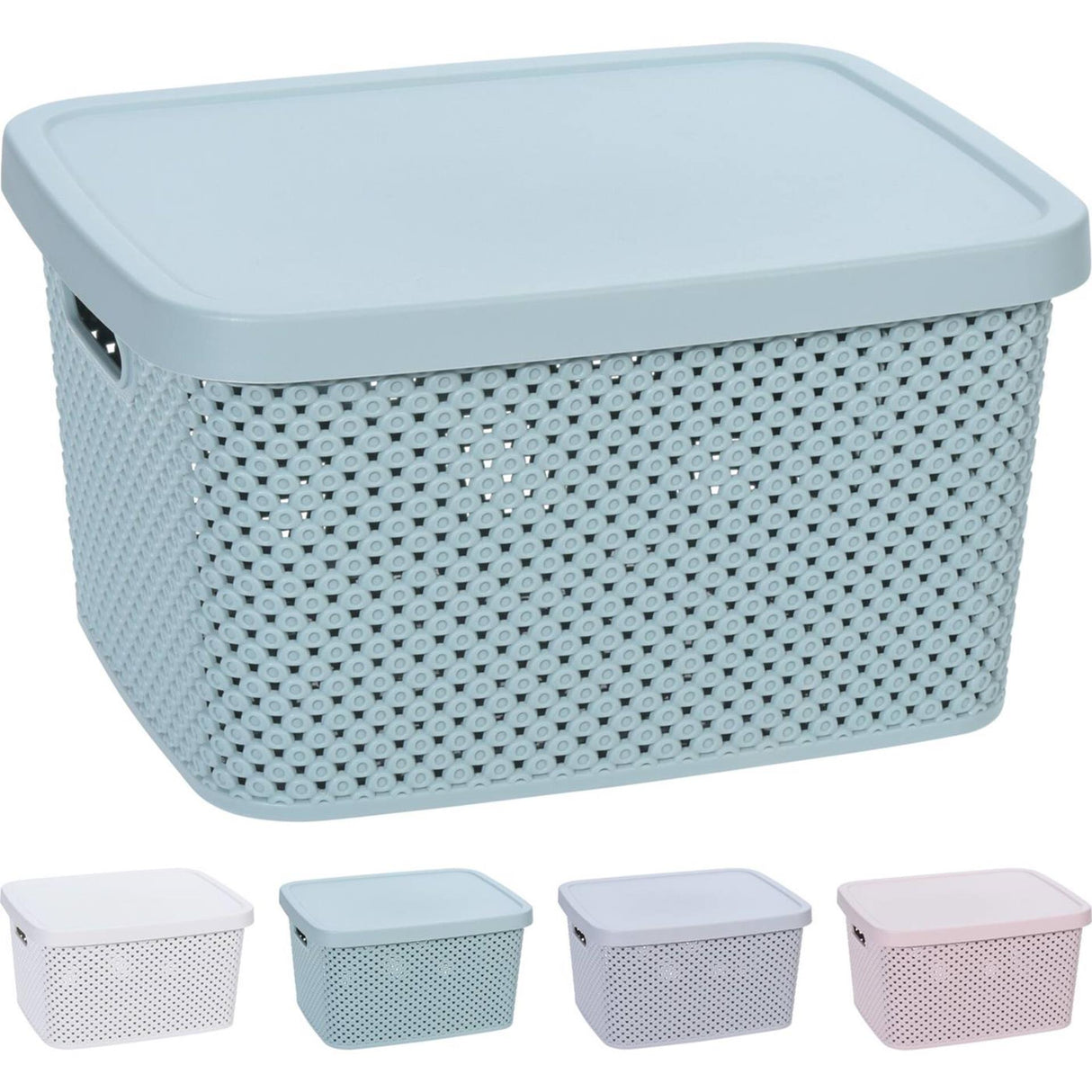 Boite de conservation divers 7000ml avec couvercle 4 couleurs 274x22