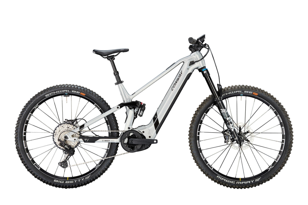 Conway VTT électrique tout suspendu xyron s 5.9 mod. 24 conw. xyron s 5.9 29 40 plein sus.sil. noir
