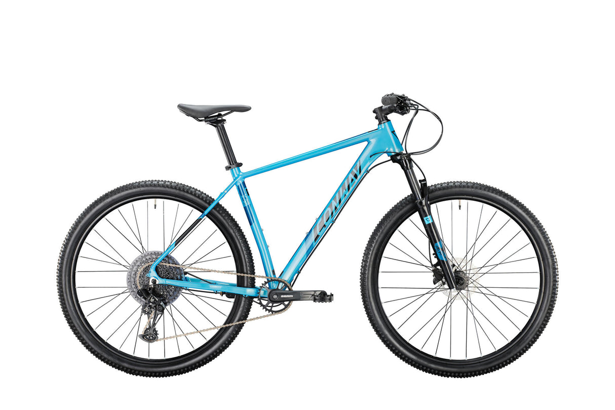 Conway VTT semi-rigide ms 6.9 mod. 24 vélos conw.ms 6.9 29 51 semi-rigide 12 vitesses turquoise. capuchon.