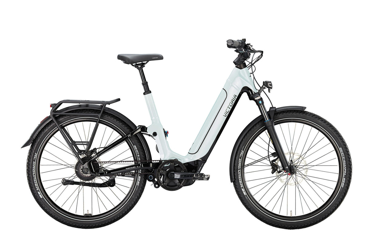 Victoria électrique tout suspendu trail 5 (#1) ebike vict. cours 5 28 46 etc. blanc glace
