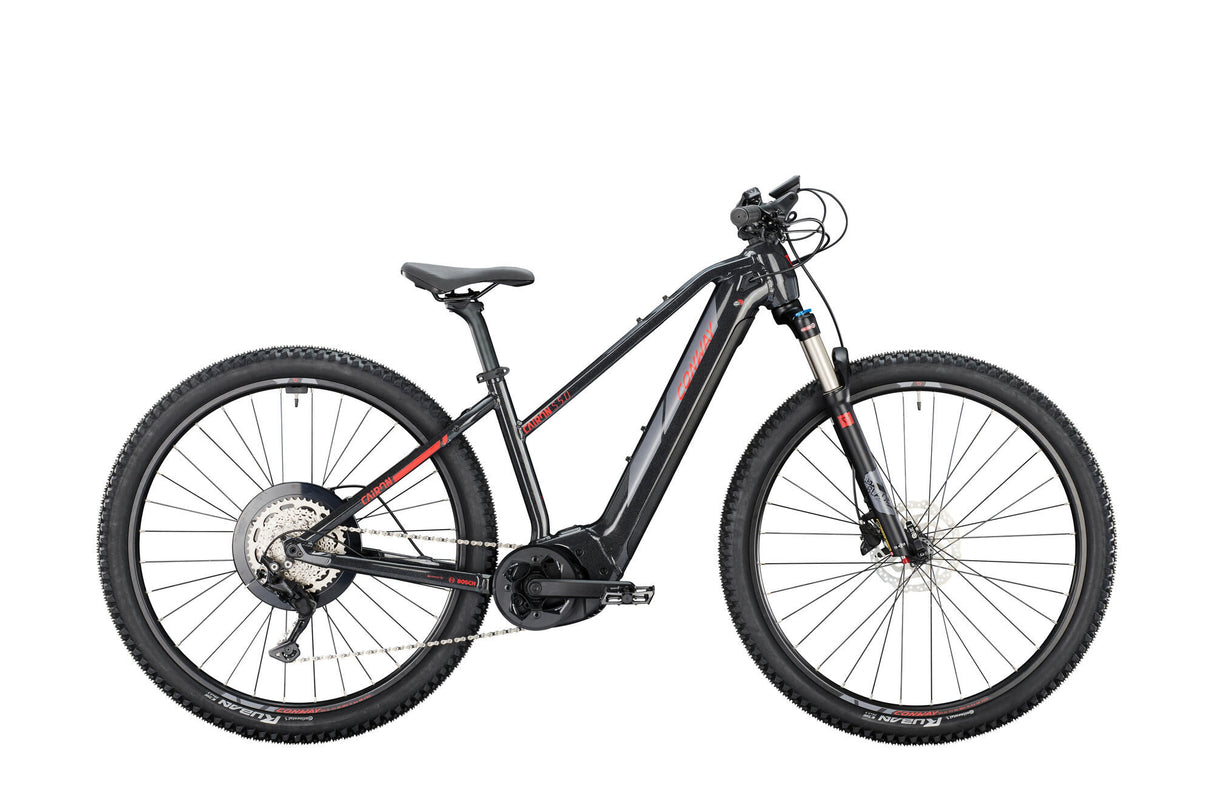 Conway VTT électrique semi-rigide Cairon S 5.0 mod. 24 ebike conw.cairon s 5.0 29 53 pédale. 9sp noir rouge
