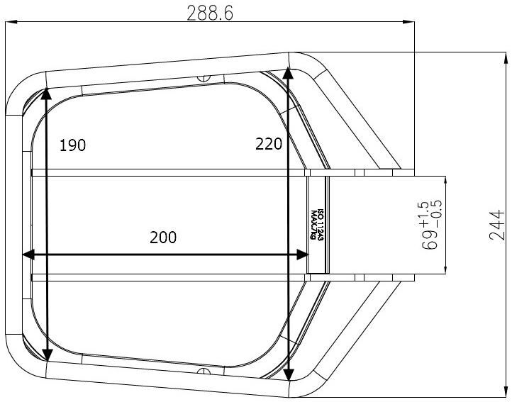 Porte-bagages Victoria, chargement frontal sur 1 porte-vélos avec fourche suspendue 92,4 mm