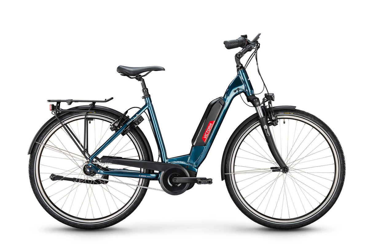 Vélo de trekking électrique Victoria cysalo 7 (#1) vélo électrique vict.cysalo 7 28 56 entrée basse 7sp cb bleu