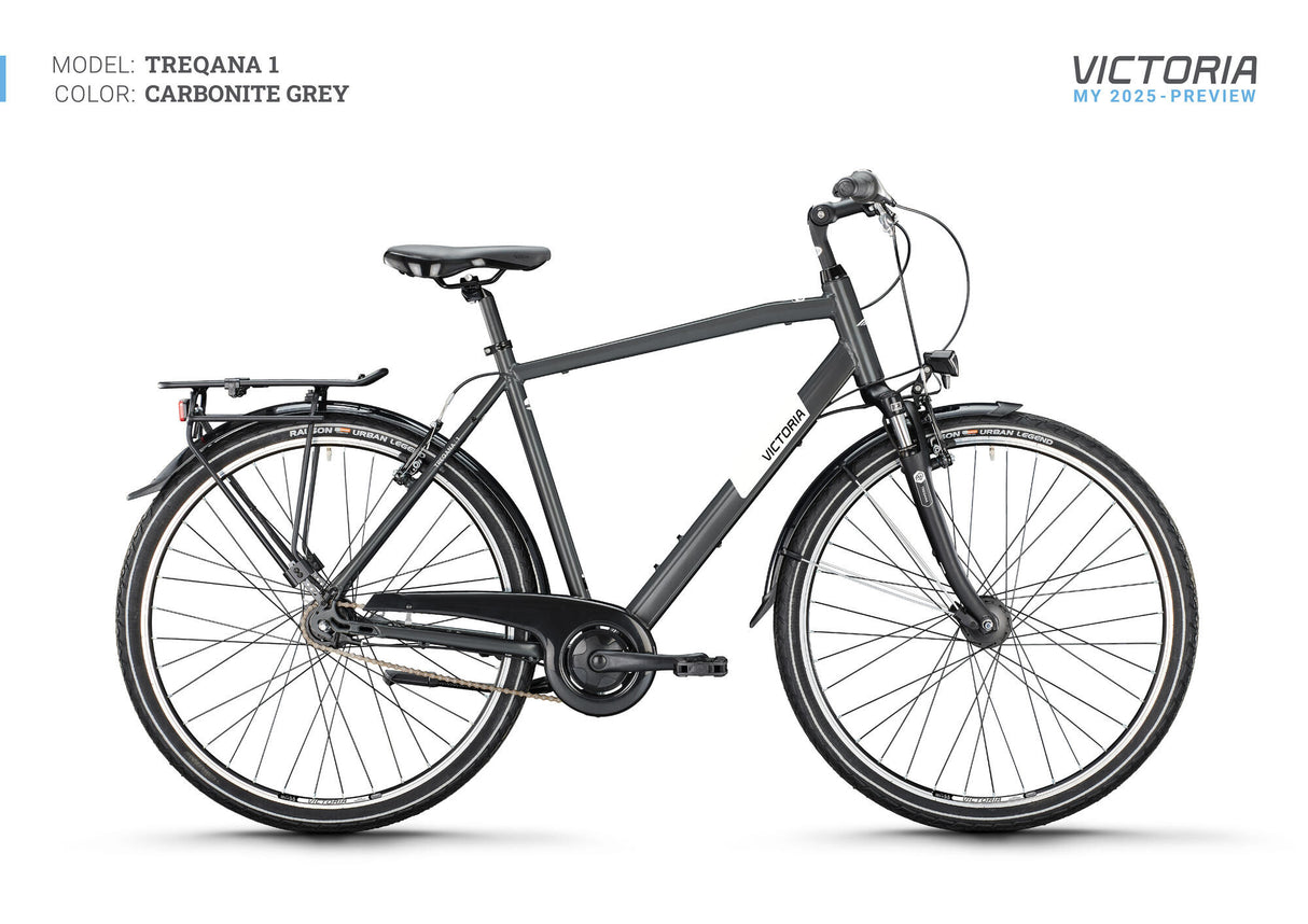 Vélo de trekking Victoria treqana 1 (#1) roue treqana 1 28 61 he. 7gg de glucides. gris