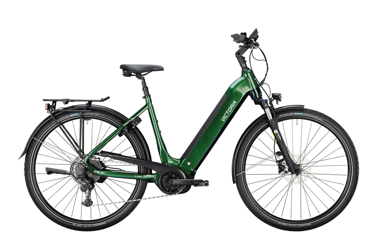 Vélo de trekking électrique Victoria tresalo 12 (#1) ebike vict. tresalo 12 28 52 9sp vert vague