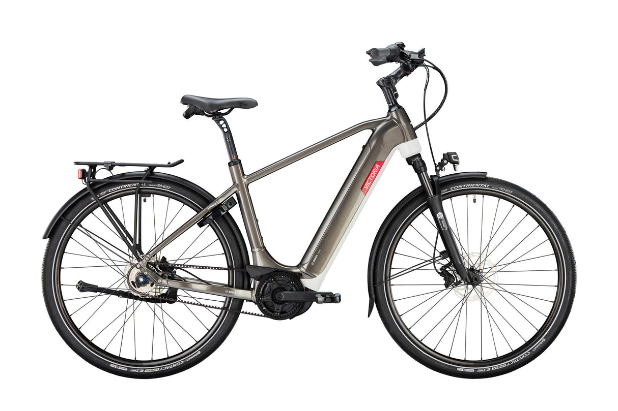 Vélo de trekking électrique Victoria manoc 3 (#1) vélo électrique vict.manoc 3 28 50 diam. 5sp CB gris quartz