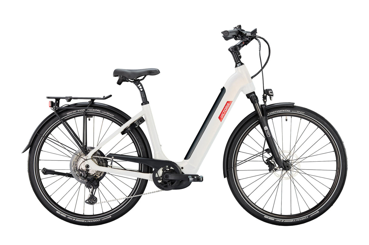 Vélo de randonnée électrique Victoria manoc 6 mod. 24 vélo électrique manoc 6 28 58 wave 11sp galaxy blanc