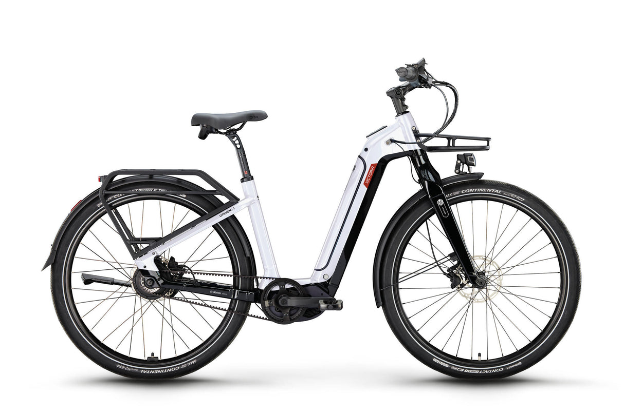 Vélo urbain électrique Victoria utilyon 1 (#1) ebike vict. utilyon 1 29 52 5sp vague blanc