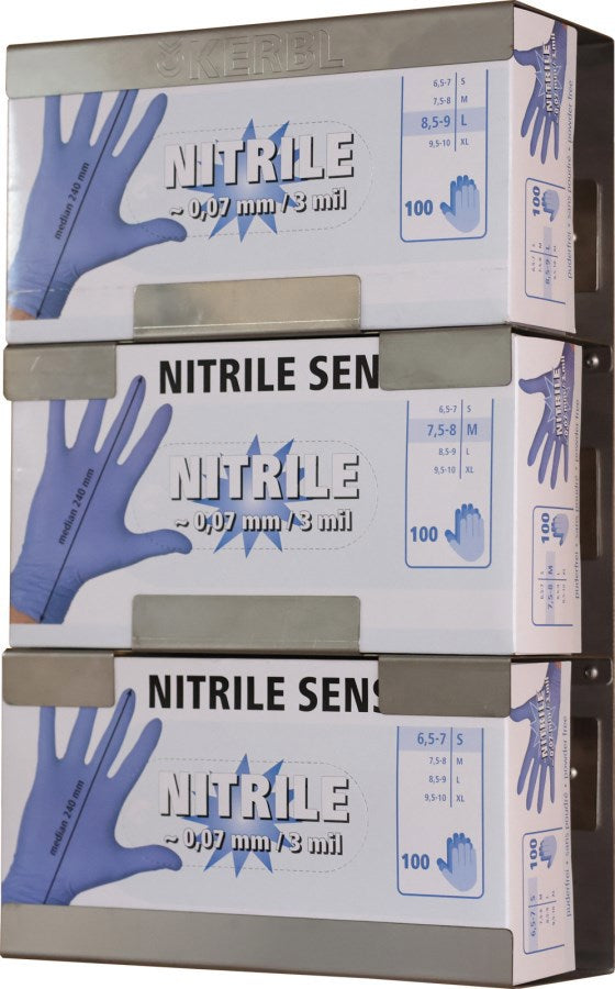 Support mural pour gants jetables 3 parties