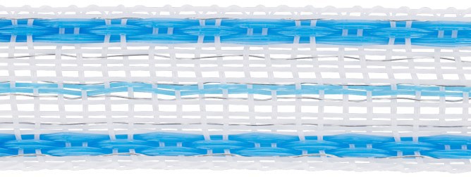Ako Platinumline ruban anti-effrayant 20 mm blanc bleu 200m