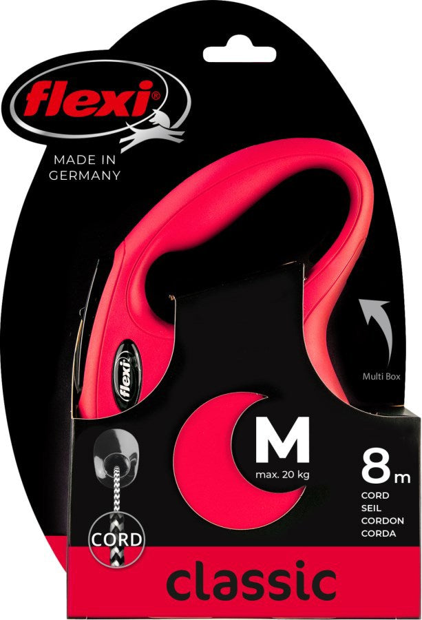 Flexi products ligne rétractable nouveau cordon classique rouge m 8 mètres jusqu'à 20kg