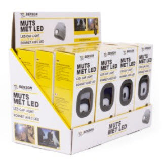 Produits bonnet commando tricoté uni couleur avec lampe LED