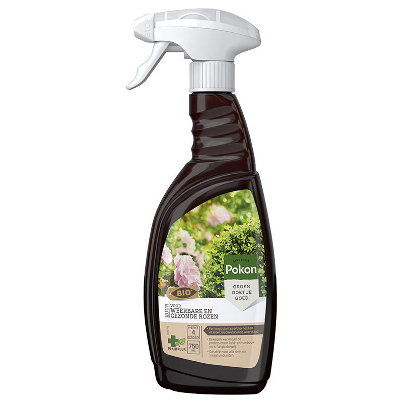 Pokon traitement bio pour roses résistantes et saines spray 750ml