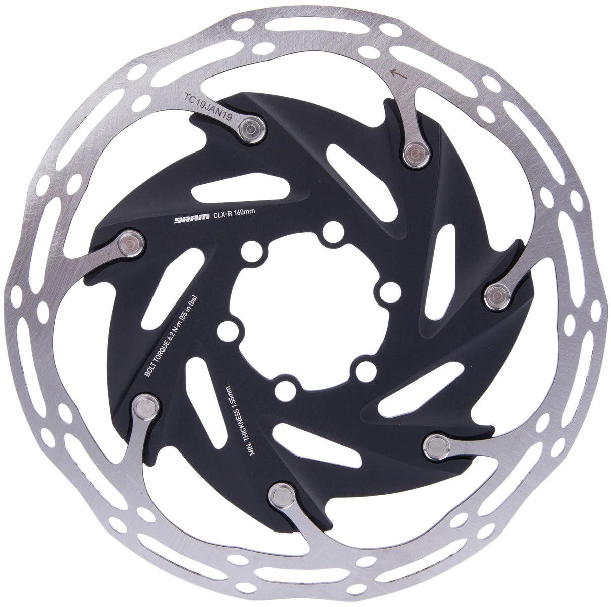 Disque de frein Sram centerline xr rotor centerline xr 6h.stain.steel,alu spider