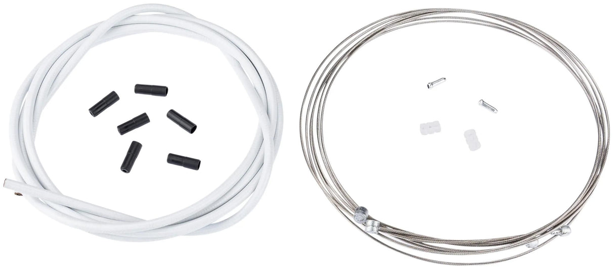Contec jeu de câbles de frein stop+ ct jeu de câbles de frein stop+ acier avant+arrière compl blanc