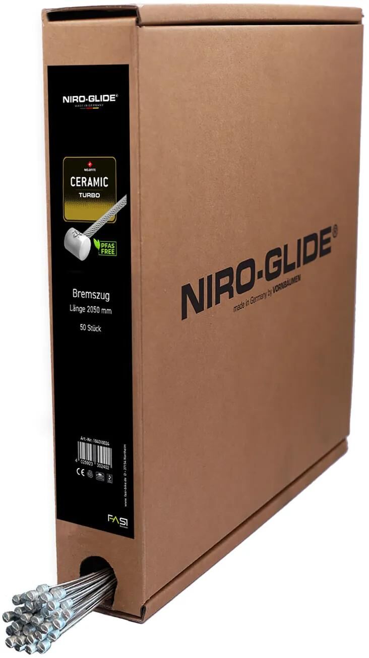 Niro-glide câble intérieur de frein turbo niro glide freins en céramique embout à rouleau 1800mm