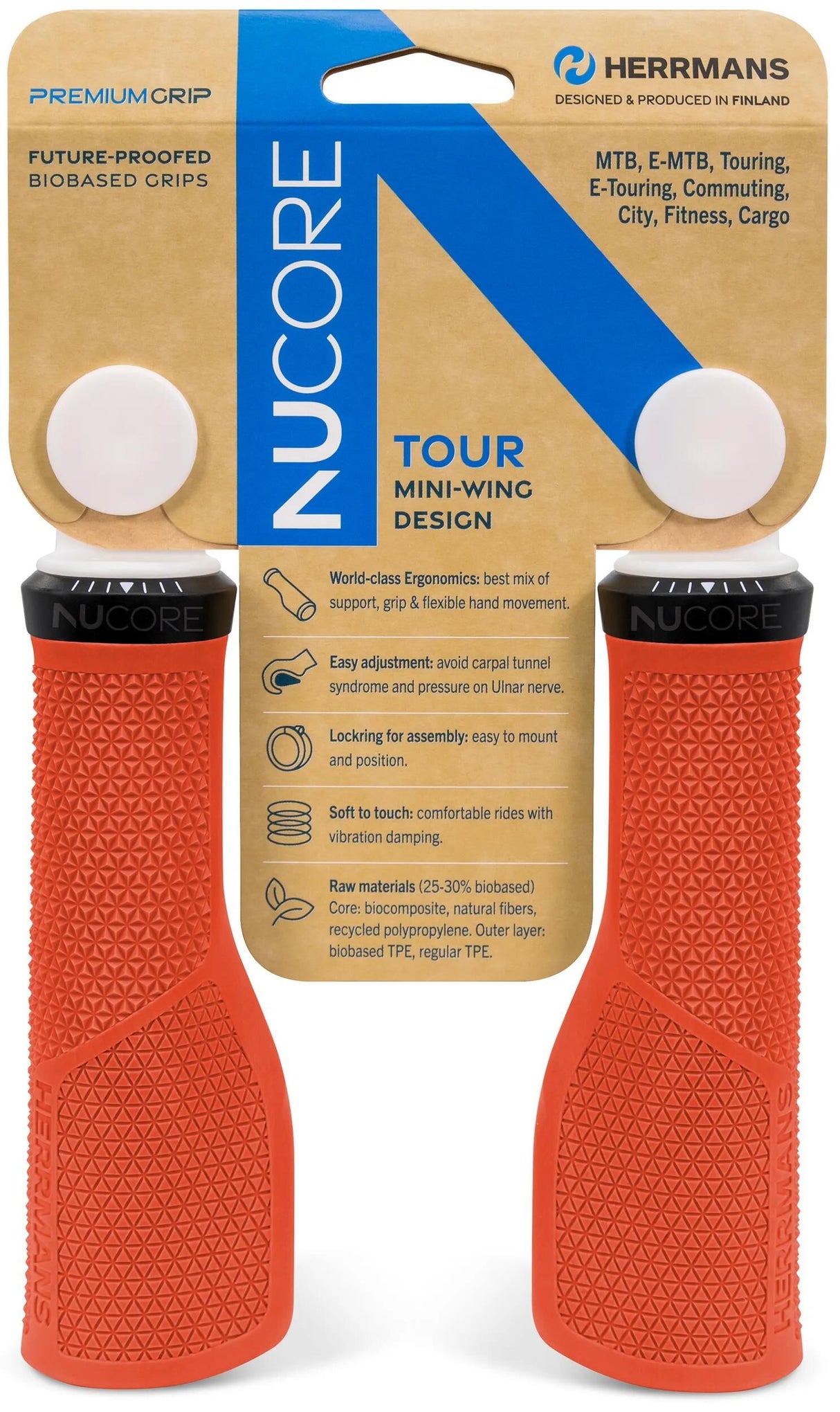 Herrmans nucore tour poignée poignée herramns nucore tour 130mm pic lave