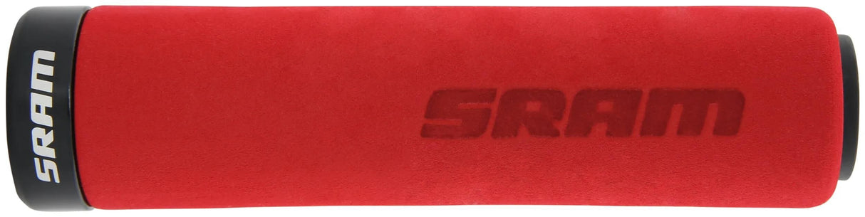 Sram grips poignées de verrouillage caoutchouc mousse rouge noir