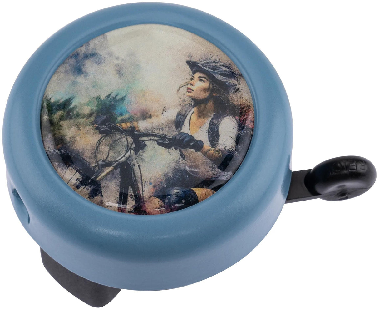 Cloche de vélo Reich nostalgie riche motif cloche nostalgie bleu pastel