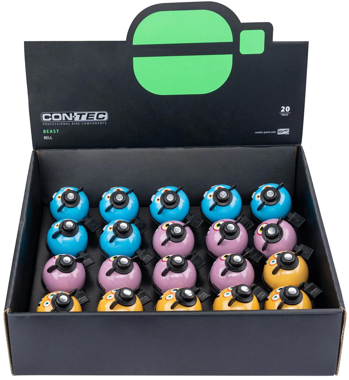 Contec cloche de vélo bête ct cloche bête présentoir 20 pcs.