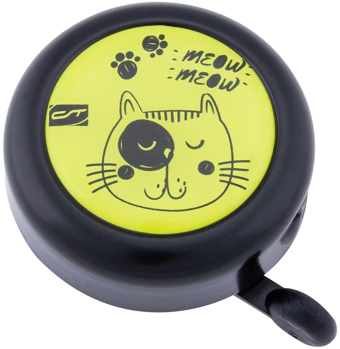Contec cloche de vélo pour enfants kid-a-ring ct bell kid-a-ring chat de sécurité, noir jaune