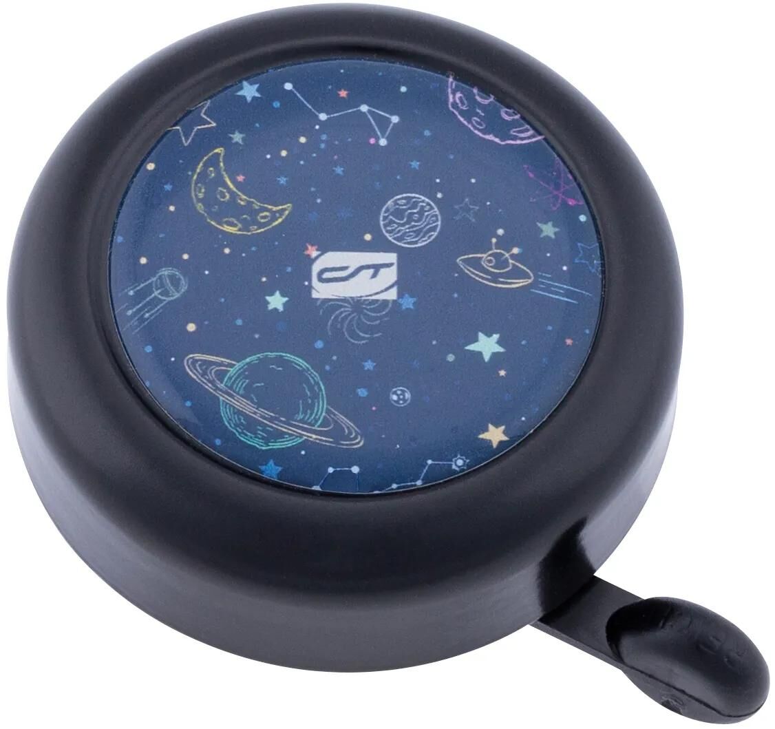 Contec cloche de vélo pour enfants kid-a-ring ct bell kid-a-ring galaxy, noir bleu
