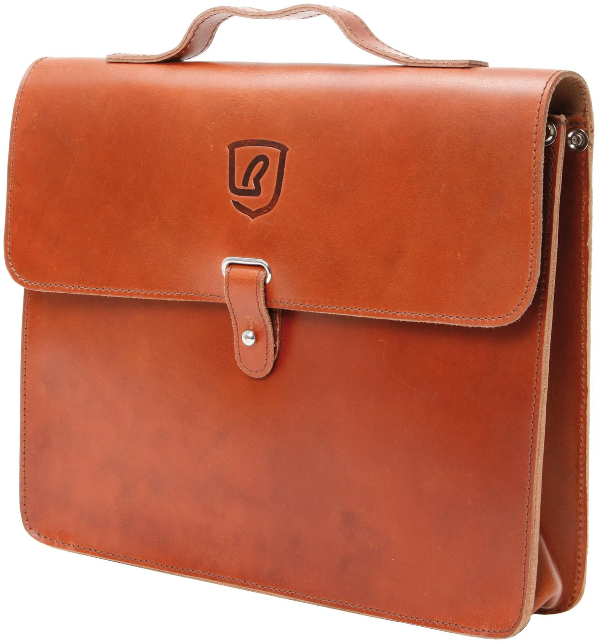 Brave classic frame bag sac à cadre en cuir marron