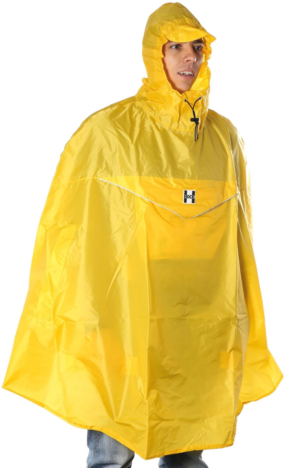 Cape de pluie Hock poncho léger de pluie taille l jaune