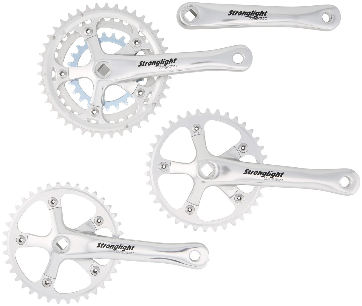 Pédalier Stronglight tandem impact pédalier strongl.tandem impact alu, 170mm