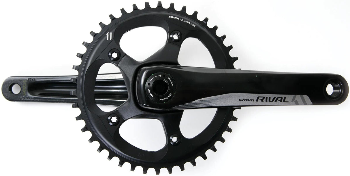 Pédalier Sram rival 1 pédalier rival 1 bb30 42 t. 170mm noir