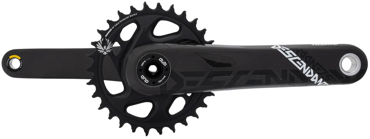 Le pédalier Truvativ descendant du pédalier Carbon Eagle descend. aigle carbone 30t 175mm