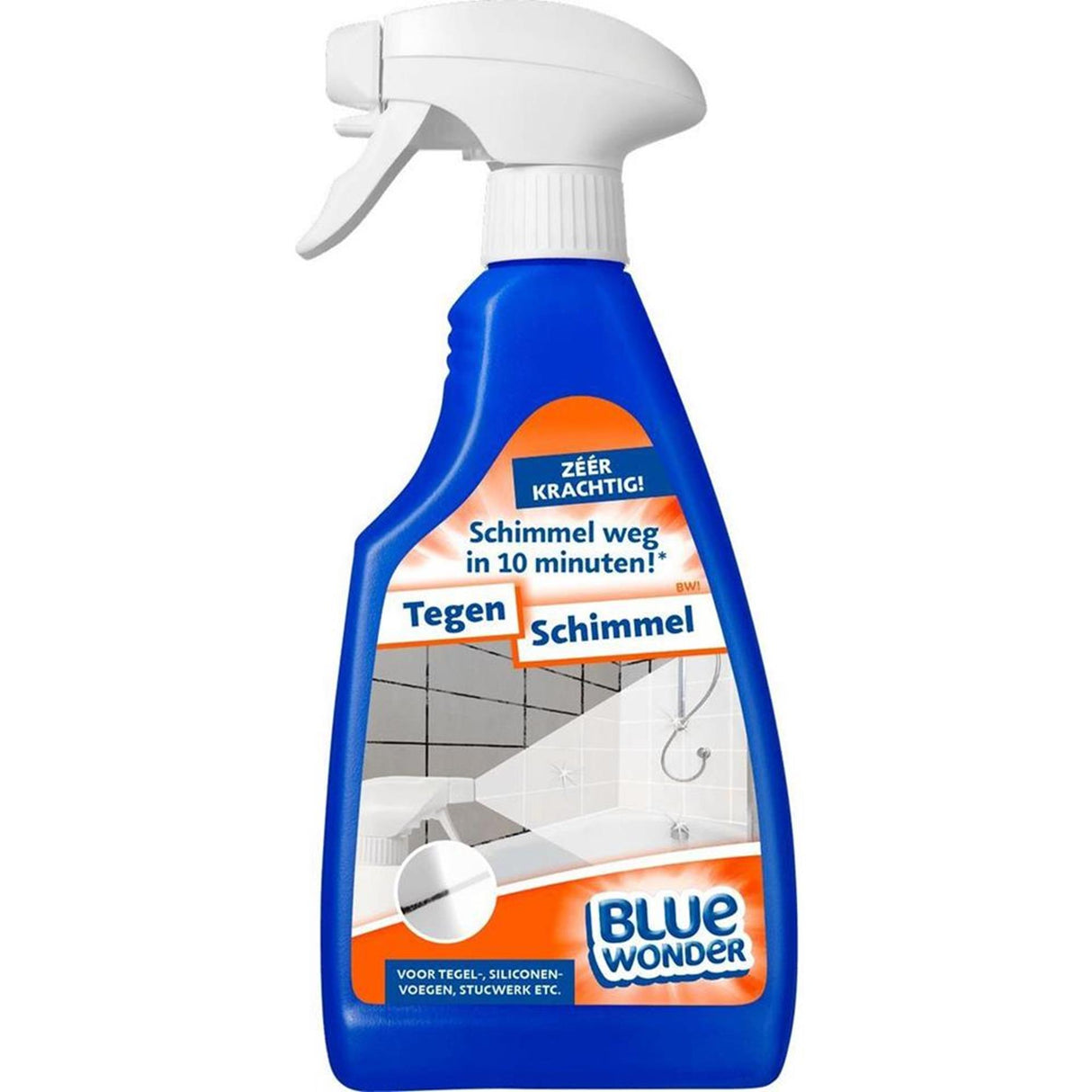 Spray anti-moisissure Blue Wonder 500 ml pour carrelage, joints silicone, plâtrerie, etc.