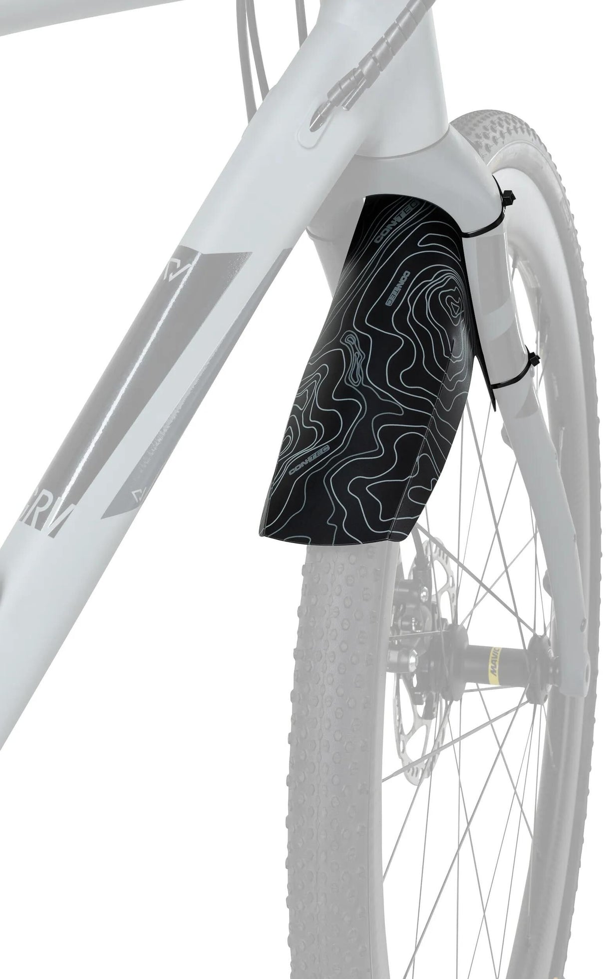 Contec garde-boue bouclier ct anti-éclaboussures lignes de bouclier : noir gris