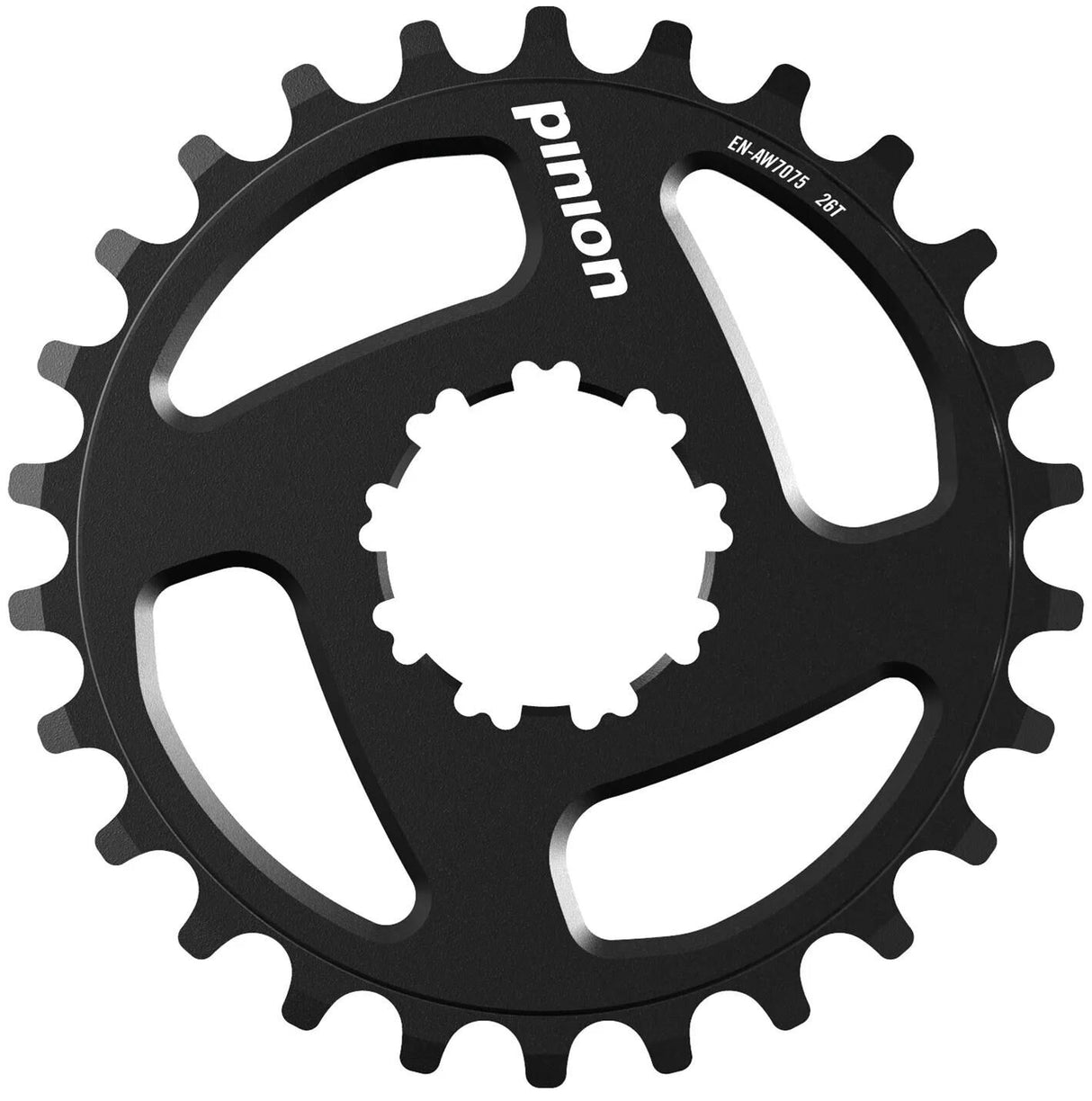 Pignon pignon plateau alu, 26t., noir