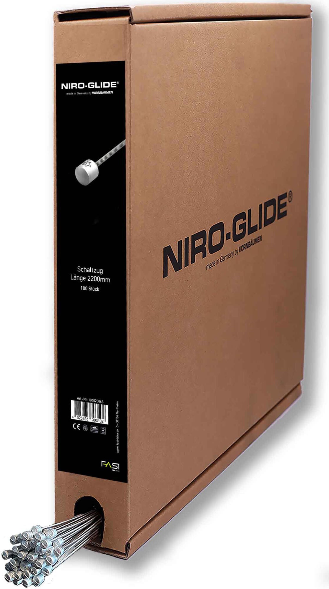 Câble intérieur de dérailleur Niro-glide deral.câble intérieur niro-glide 2200mm 50pcs