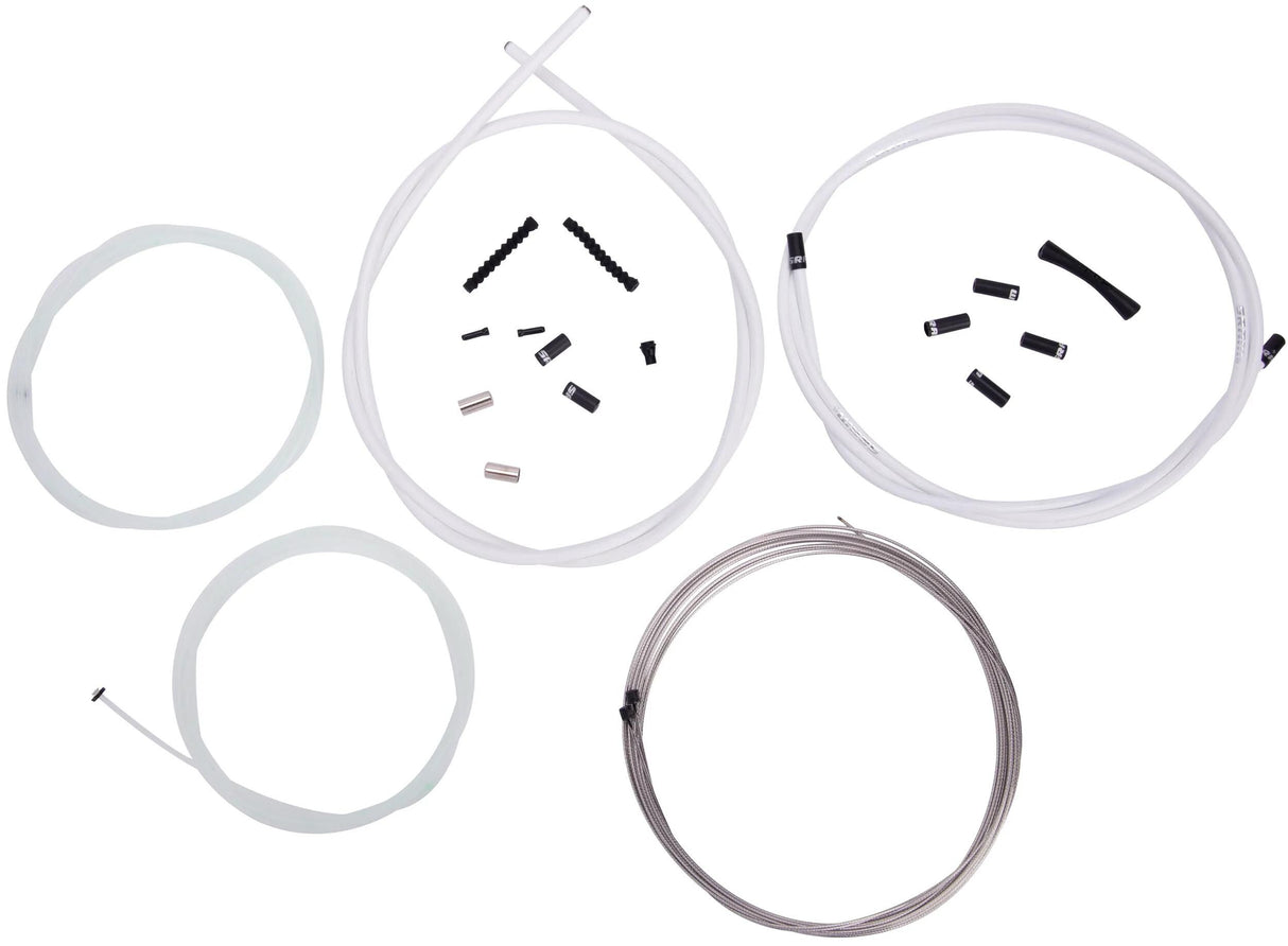 Jeu de câbles de dérailleur Sram slickwire pro line set slickwire pro 2x2300mm blanc